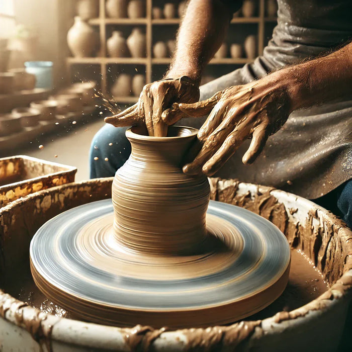 working pottery wheel
