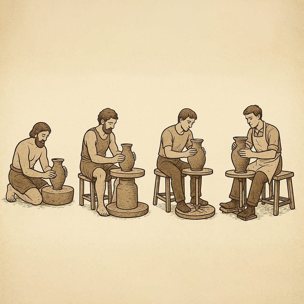 pottery wheel evolution