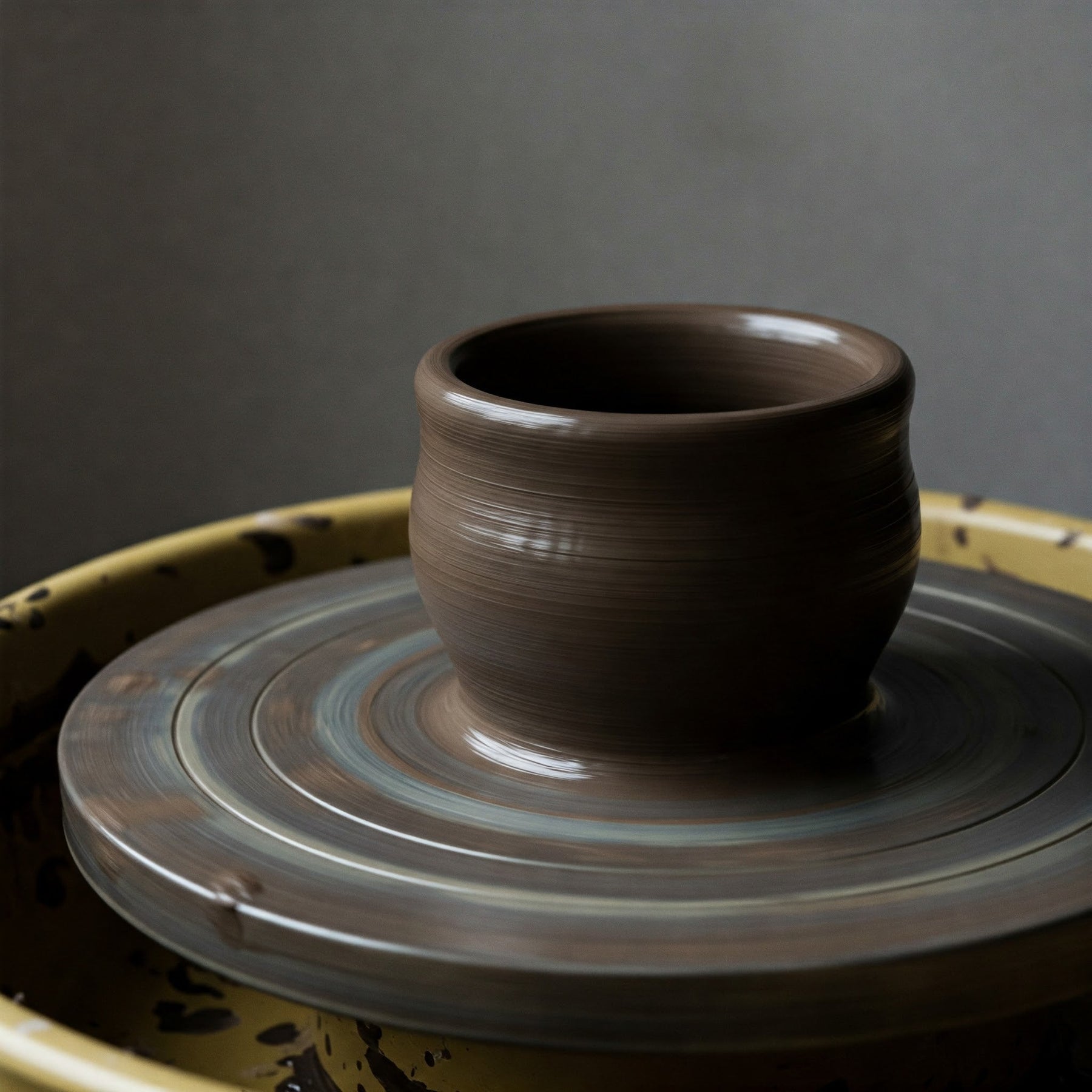 using pottery wheel bat