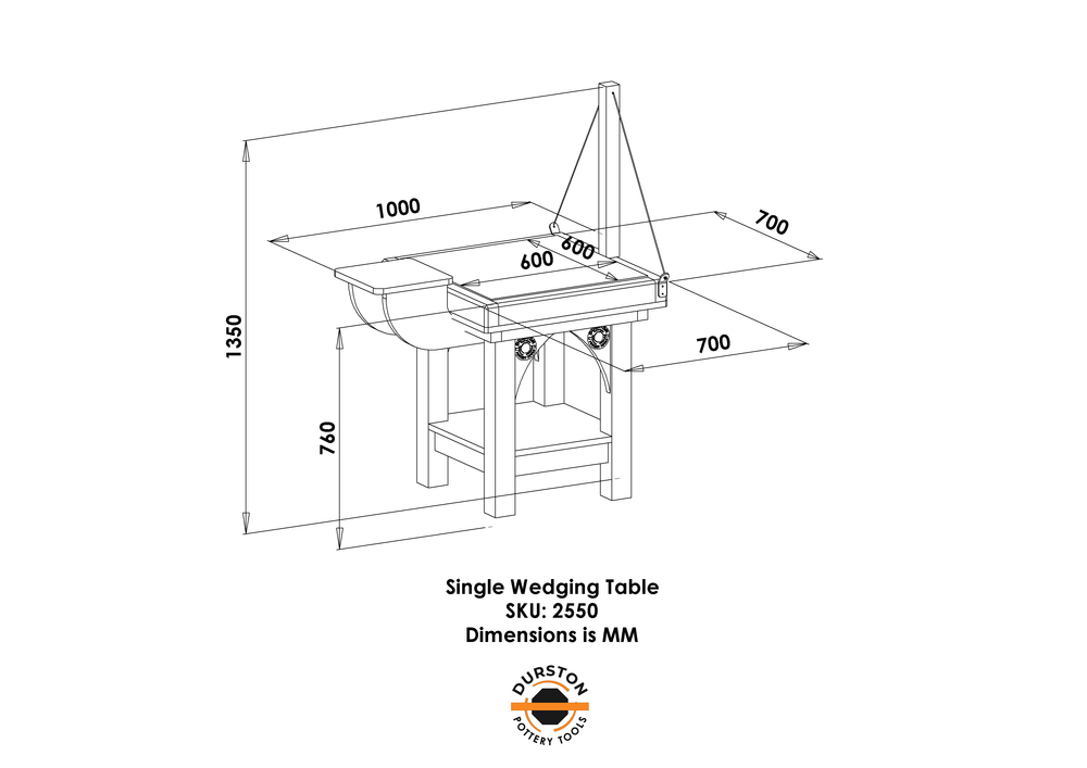 Durston Wedging Table