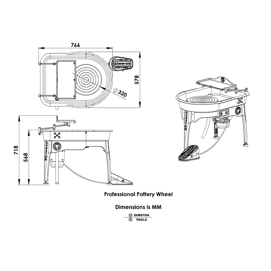 Durston Professional Pottery Wheel