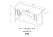 Durston Superior Double Jeweller’s Workbench - Kiln Crafts