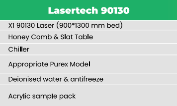 Mantech Pro Range CO2 X1 90130 Laser Cutter - Kiln Crafts